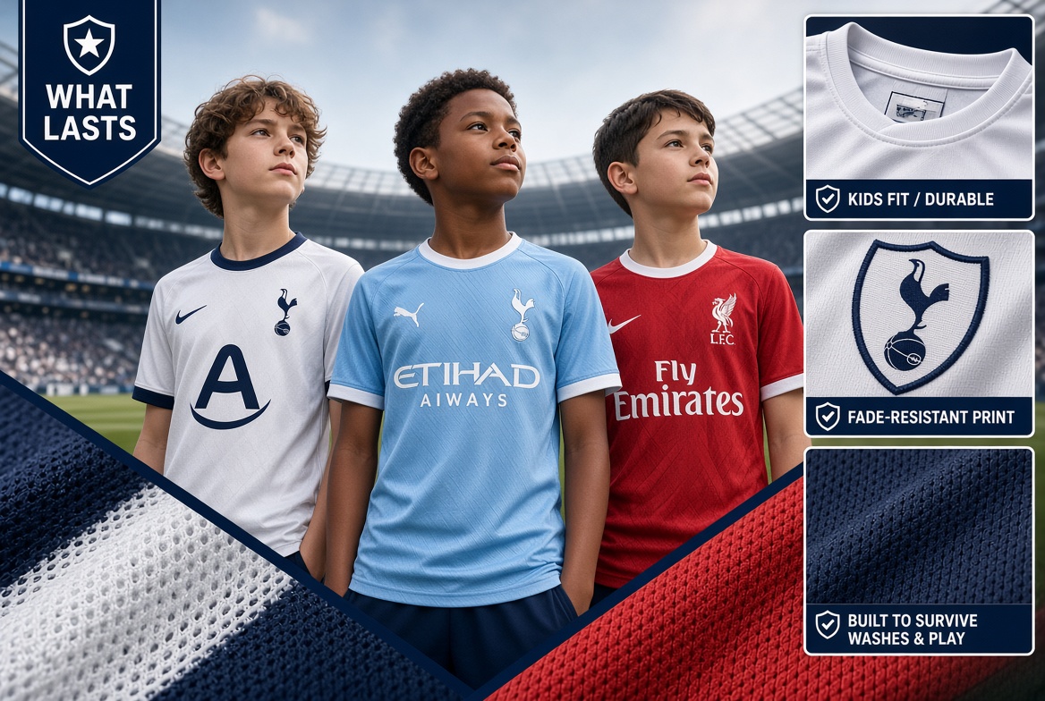 kids football shirts